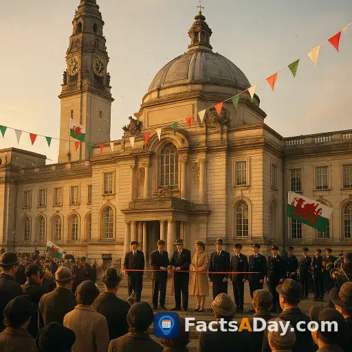 Cardiff wurde im Jahr 1955 offiziell zur Hauptstadt von Wales erklärt