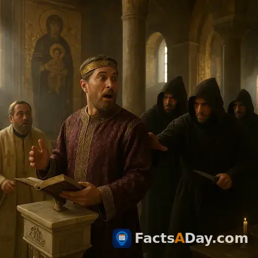 In 820, a Byzantine emperor was assassinated while singing in a palace chapel