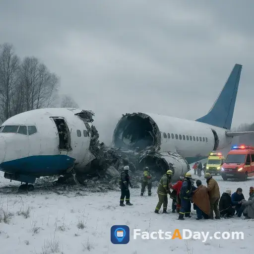 In 1991, a plane split into three pieces during a crash with zero fatalities