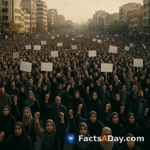 Massive protests erupted across Iran in 2025 to form the largest uprising since 1979