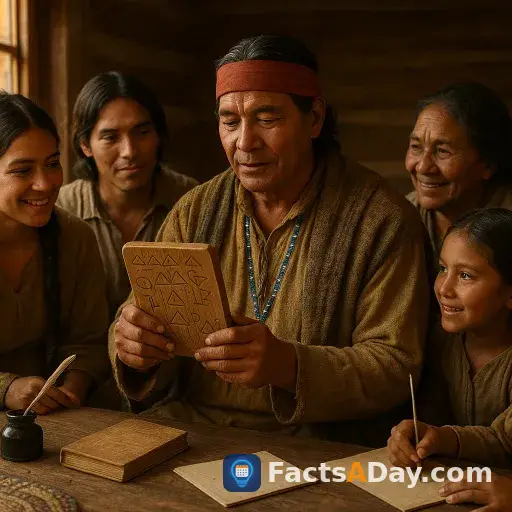 A Cherokee silversmith created a writing system overnight