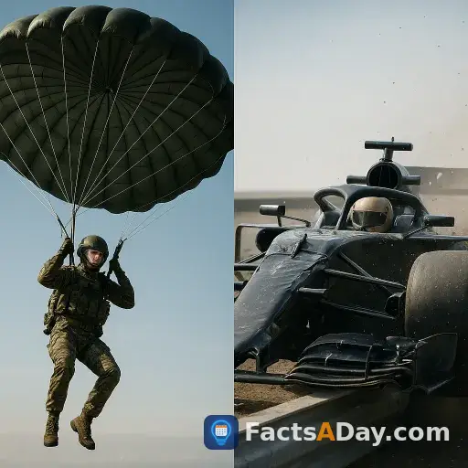 Modern military parachutes are engineered to survive the same deceleration forces as a Formula 1 crash