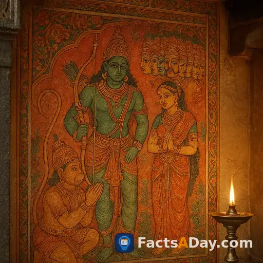 Los antiguos murales de Kerala dan vida a las epopeyas hindúes