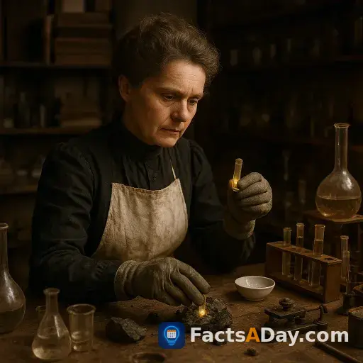 Marie Curie isolierte ein neues element aus erz
