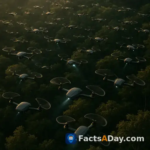 Drones can now mimic bird flocks to monitor the health of entire forests