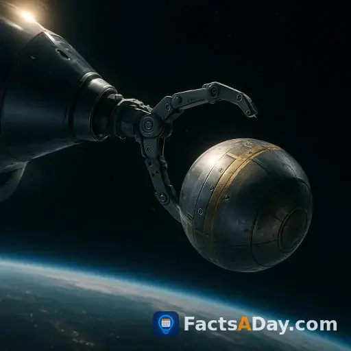 A spacecraft must catch a basketball-sized container while traveling four miles per second