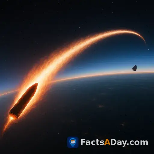 Long-range missiles use the same orbital mechanics as spacecraft to reenter the atmosphere