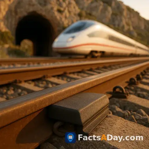 High-speed trains use specialized pads to reduce track vibrations by eighty percent