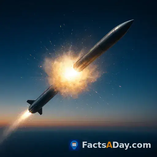 A defensive missile can vaporize a target using only the power of motion