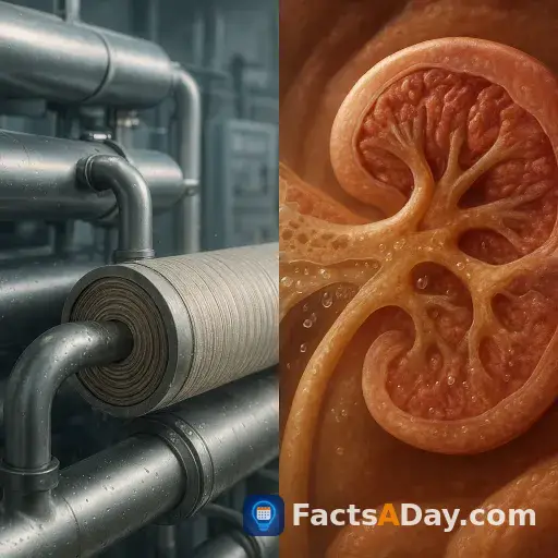 Industrial water filters use the same biological principles as the human kidney
