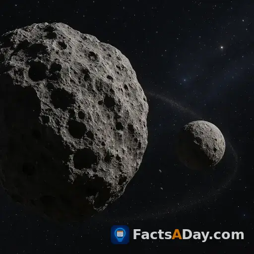 Some asteroids have their own moons that act like tiny stabilizing anchors