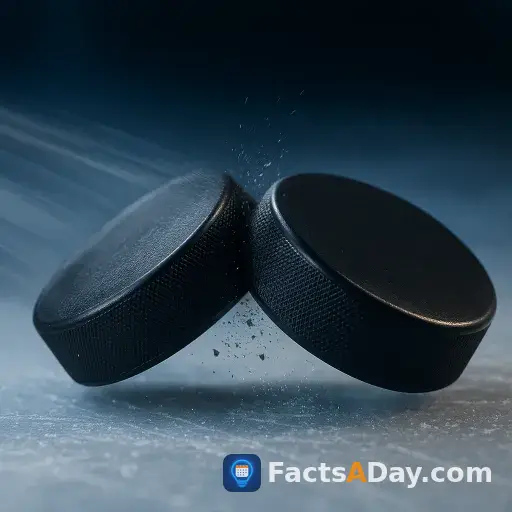 A hockey puck is designed to retain ninety percent of its energy after a collision