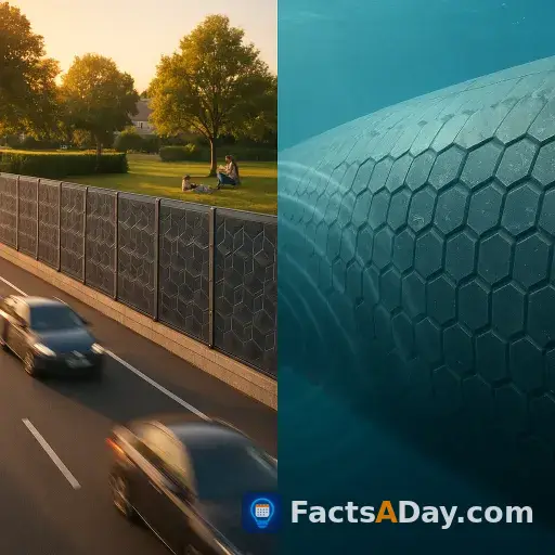 Highway walls use the same wave physics as submarine stealth technology