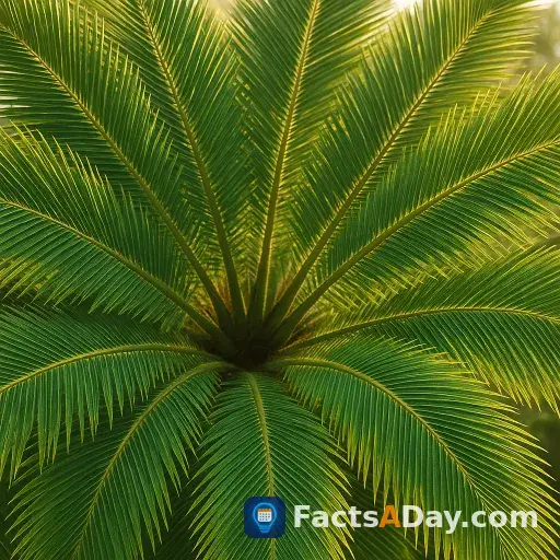 Palm leaves use a precise mathematical angle to capture maximum sunlight