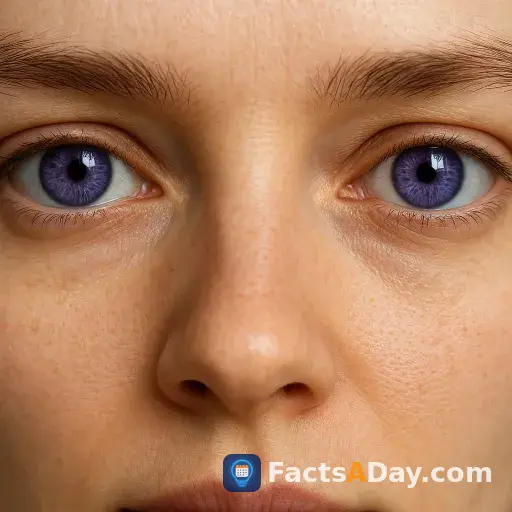 Eine seltene Genmutation kann menschliche Augen violett erscheinen lassen
