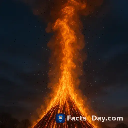 Riesige Osterfeuer erzeugen Mikro-Aufwinde wie bei einem Vulkan