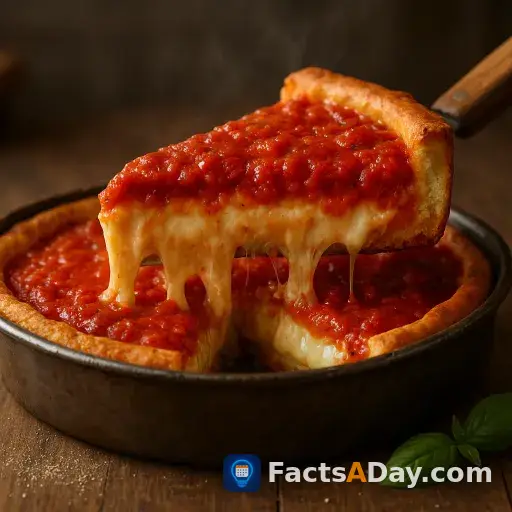 Chicago deep dish pizza defies tradition by inverting layers to protect the cheese from burning