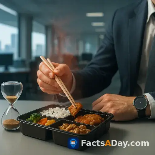 A lunch break shorter than forty-five minutes can cause a thirty percent spike in stress hormones