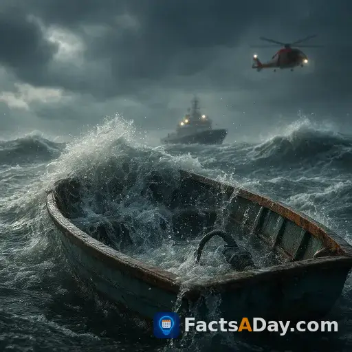 Small vessels can flood faster than pumps can remove water in rough seas