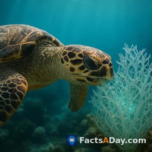 Echte Karettschildkröten fressen glasartige Schwämme, die für andere giftig sind