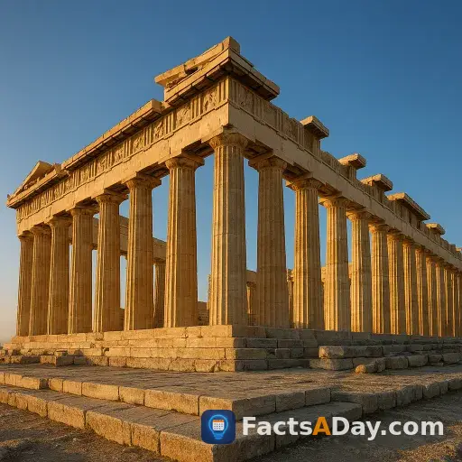 Der Parthenon besitzt keine geraden Linien, um optische Täuschungen des menschlichen Auges zu korrigieren