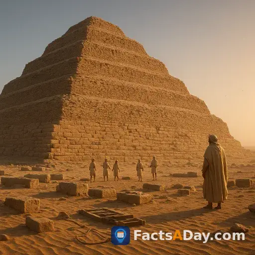 Die erste ägyptische Pyramide entstand durch das Stapeln von sechs traditionellen Gräbern
