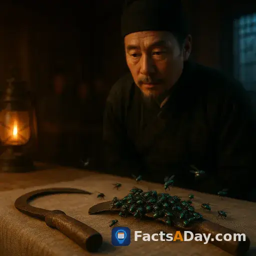 A thirteenth-century Chinese judge used blowflies to solve a murder involving a sickle