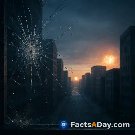 爆発の衝撃波は建物との共鳴により、500メートル先の窓ガラスをも粉砕する