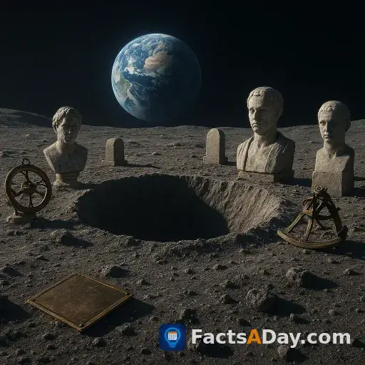 Lunar craters can only be named after deceased scientists and historical explorers