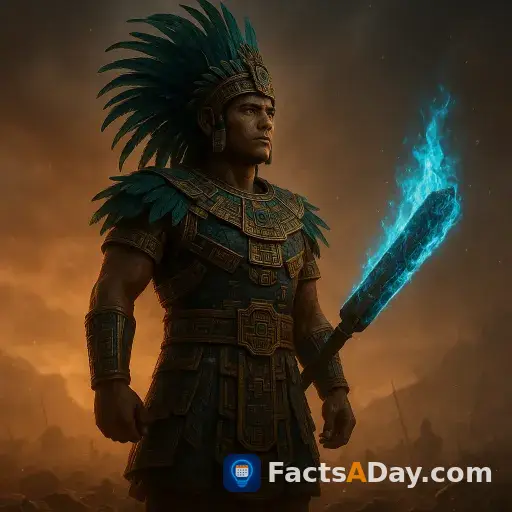 An Aztec god was born fully armored and ready for war