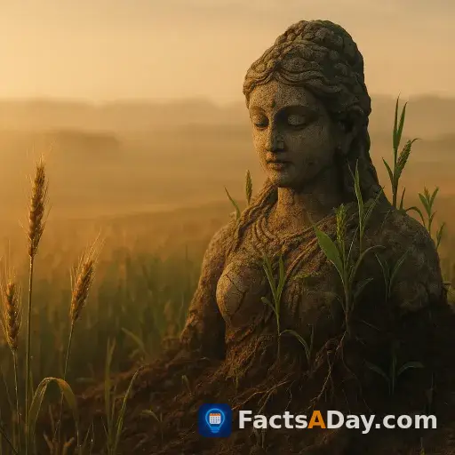 Some myths claim staple crops grew from a murdered goddess