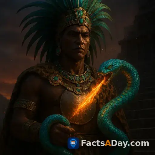 The Aztec god of war wielded a living fire snake
