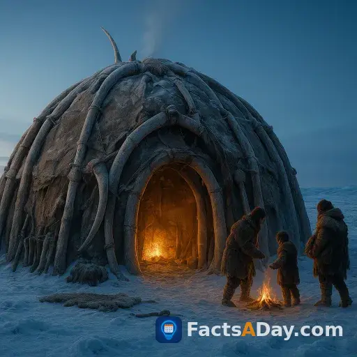 Familias de la Edad de Hielo vivían en casas de huesos de mamut