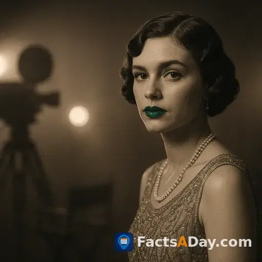 Early film actors wore green lipstick to look natural