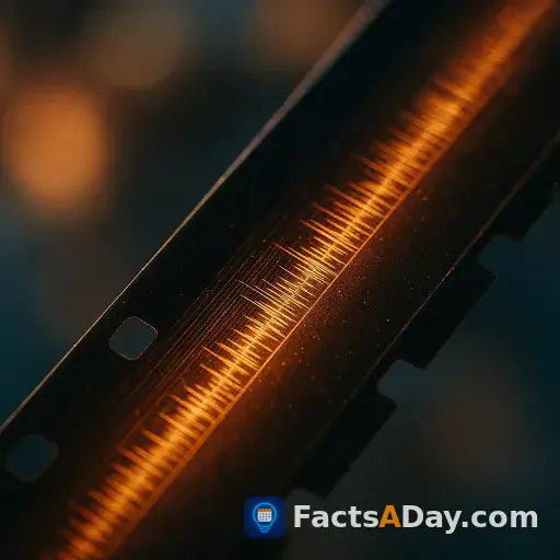 Sound was first printed onto film as microscopic lines