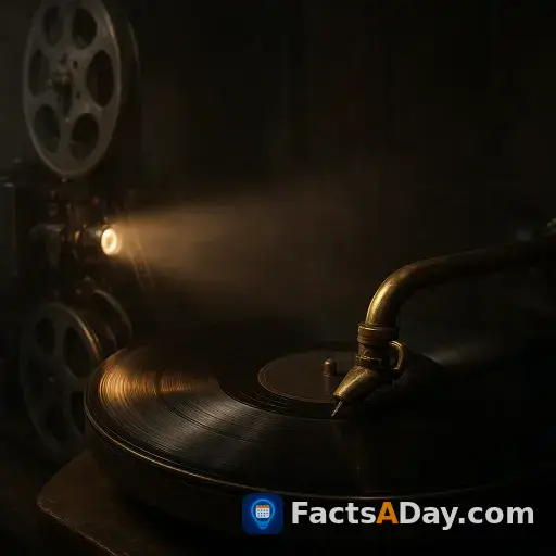The first talkies ran on giant record players