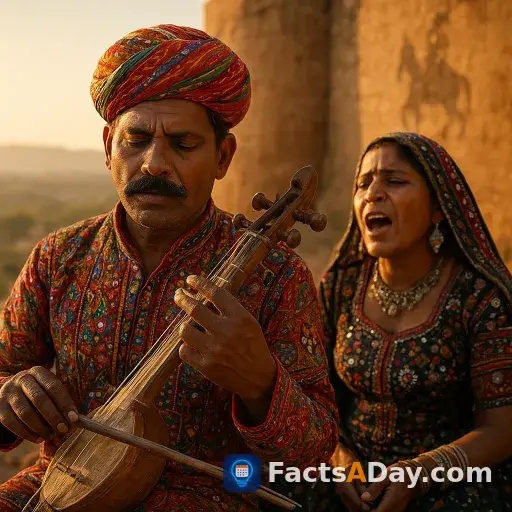 Rajasthani-Volkslieder erzählen Heldensagen mit Musik