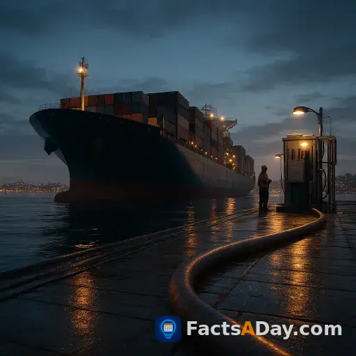 Idling cargo ships use enough electricity to power cities