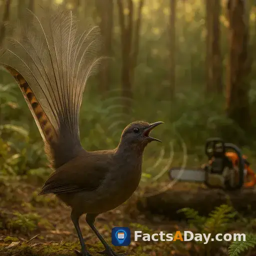 Aves lira imitan motosierras en el monte australiano
