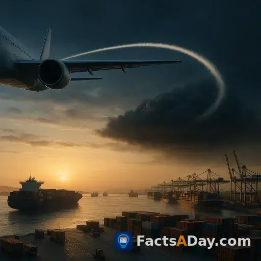 Closing a nation's airspace can trigger a global shipping collapse