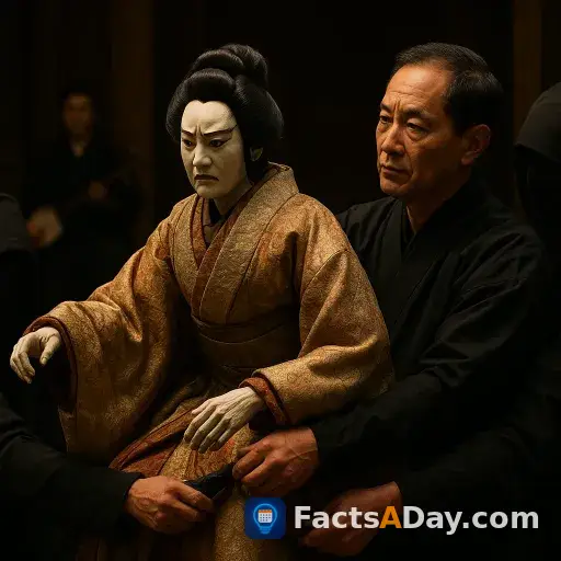 文楽人形は三人遣いで命を吹き込まれる