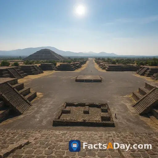 Teotihuacan's main avenue aligned with the sun