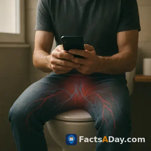 Das Smartphone auf der Toilette verdoppelt den Druck auf die Venen