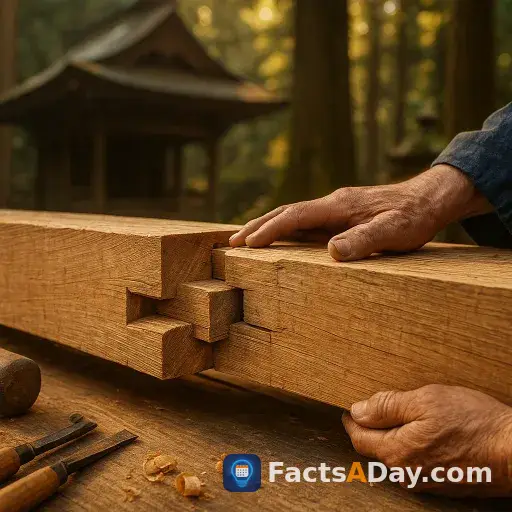 Ancient Japanese temples use wooden joints that defy physics