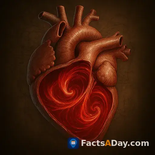 Blood spirals through your heart in whirlpool patterns