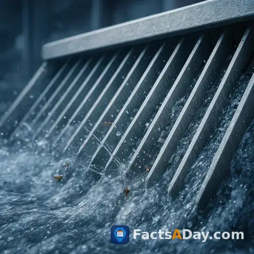 Industrial water filters use V-shaped wires to clean themselves