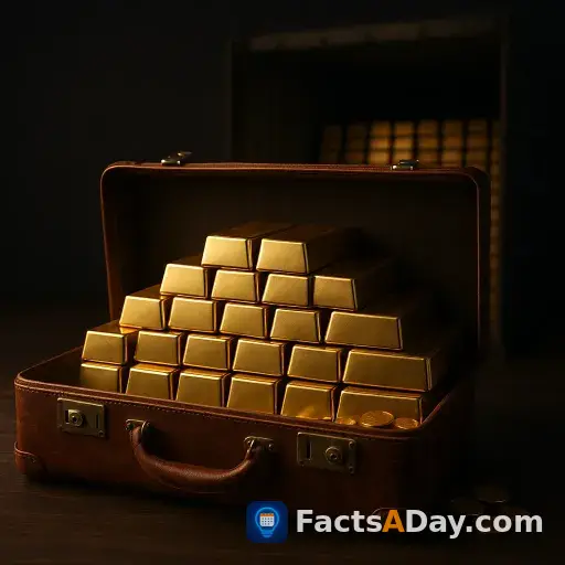 A billion dollars of gold fits in a suitcase