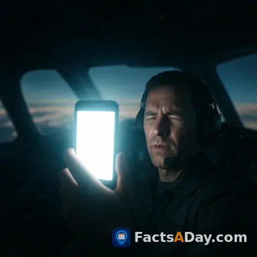 Taking a selfie can blind a pilot for nearly half a second