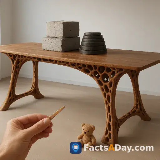 Furniture carved like human bone can support three-meter spans