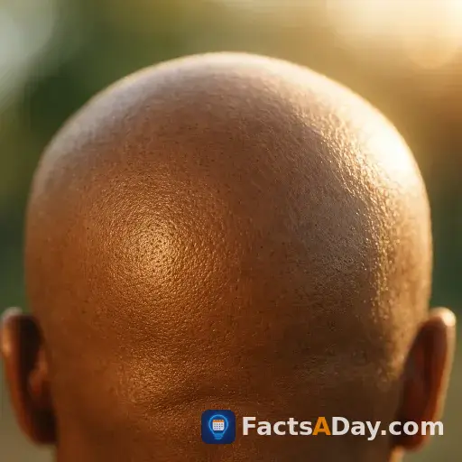 A bald scalp helps the body produce more vitamin D